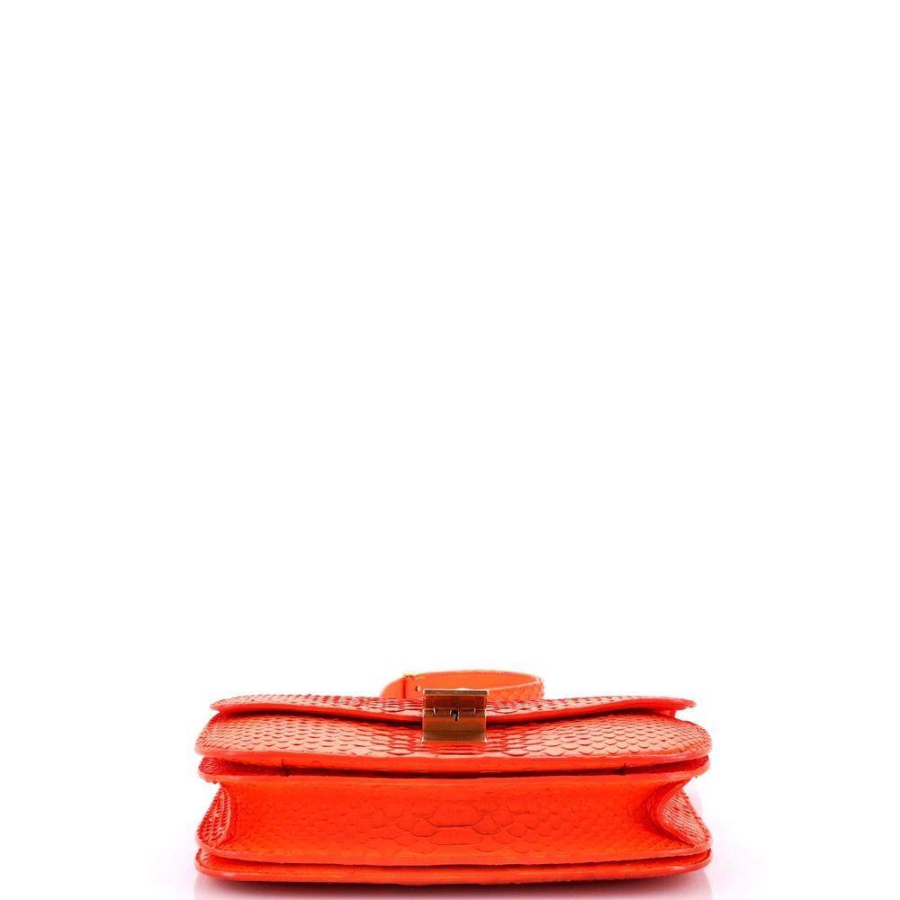 Good Celine Classic Box Bag Python Medium Orange - image 4